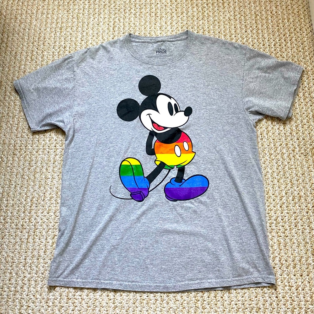 DISNEY | Unisex Mickey Mouse Rainbow T-shirt Large (42/44) - Picture 6 of 9